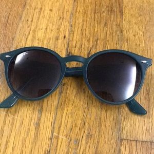 RayBan sunglasses. Dark turquoise color. Plastic.